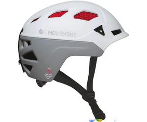 Movement Casco da sci 3Tech Alpi Honeycomb, white-grey-carmin, 56-58cm
