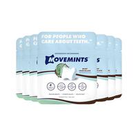 Movemints Clear Aligner Mentine - Mentine brevettate per sedere - Alternativa commestibile agli Aligner Chewies - Xilitolo per bocca secca - menta cioccolato (confezione da 7)