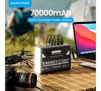 MOVESPEED Lanterna da campeggio a LED Batteria di grande capacità da 70000 mAh con lampada ricaricabile Luce di emergenza a LED per interruzione di corrente esterna