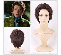 Movie Cinderella Mens Prince Charming Wig Richard Court Party Dancing Slicked Back Cosplay-Full Hair Costumes