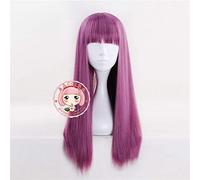 Movie Descendants 2 Mal Bertha Malefica Parrucche Cosplay Lungo rettilineo Viola Mix Sintetico Gioco di ruolo Parrucca MZ-1248