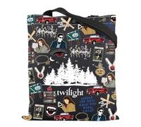 Movie Inspired Gifts Edward's Girl Gift Forks Washington Gift Vampire Lover Tote Bag City Of Forks Gifts (twilight-blk)