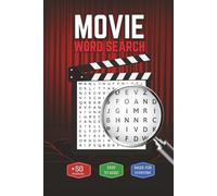Movie Word Search Puzzle Book: Word Searches with Easy to Read Print about Movie, Films, Theater and More | 6x9 inches, 110 pages | 50+ Puzzles ... Gift for Vacations, Holidays and Free times
