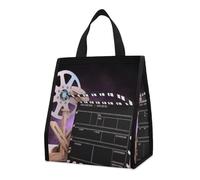 Movies Clapperboard Borsa termica per il pranzo per donne e uomini, borsa della spesa riutilizzabile, grande borsa termica a tenuta stagna, pieghevole, portatile, per lavoro, campeggio, picnic