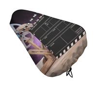 Movies Clapperboard - Coprisedile per bicicletta con coulisse, impermeabile, protegge dal sole e dalla polvere, unisex, per mountain bike