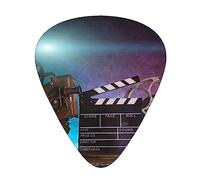 Movies Clapperboard Plettri per chitarra Plettri per chitarra Plettri per basso con scatola organizer Confezione da 12 include calibri sottili, medi e pesanti