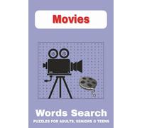 MOVIES PUZZLE BOOK: Movie Mania Word Search: 55 Puzzles for Film Buffs and Cinema Lovers