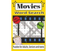 Movies Word Search: Easy to Read Print about Movies, Theater and More… |6X9 inches, 120 pages| 50+ Puzzles… Gift for Vacations, Holidays and leisure time. Puzzles for adult, Seniors and Teens