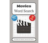 Movies Word Search Puzzle Book: Word Searches with Easy to Read Print about Cinema, Theatre and More | 6x9 inches, 110 pages | 50+ Puzzles … Gift for Vacations, Holidays and Free Times