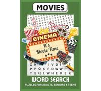 Movies Word Search Puzzle Book: Word Searches with Easy to Read Print about Movie, Cinema and more | 6x9 inches, 110 pages | 50 + puzzles …. Gift for Vacations, Holidays and Free Times.