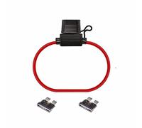 Movilideas 1 portafusibile per auto aereo resistente all'acqua portafusibili con 2 fusibili da 1 amp.