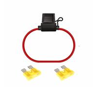 Movilideas 1 portafusibile per auto aereo resistente all'acqua portafusibili con 2 fusibili da 20 amp.