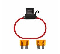 Movilideas 1 portafusibile per auto aereo resistente all'acqua portafusibili con 2 fusibili da 5 amp.