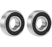 Movilideas - Set di 2 cuscinetti a sfera, cuscinetti a sfera 6202-2rs in acciaio a scanalatura profonda sigillati in gomma double face 15 x 35 x 11 mm