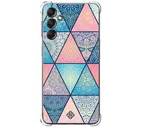 Movilshop Custodia antiurto per Samsung Galaxy A24 4G Disegno Autentico [Mosaico Triangolare Mandala ] Angolo Rinforzato Silicone 1,5 mm di Spessore Flessibile Trasparente Bumper Gel TPU
