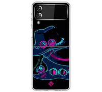 Movilshop Custodia per [ Samsung Galaxy Z Flip 3 5G ] Disegni Geek [ Cappello di Sabo, Luffy e Ace ] in silicone flessibile trasparente Custodia Case Cover Gel per smartphone.