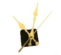 Movimento al quarzo per pannelli spessi Scansione silenziosa (24 # 0096) | Scansione ultra silenziosa, nessun rumore di ticchettio, attacco lungo dell'albero, include 3 mani, finitura oro nero