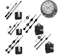 Movimento al quarzo silenzioso in acrilico con lunghezza regolabile del gambo e lancette in alluminio per diversi spessori del pannello dell'orologio da parete (C)