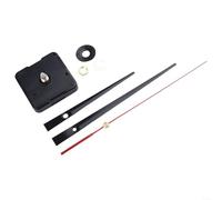 Movimento al quarzo, silenziosoMeccanismoforDIYWallClockRepair,16,8 mmLunghezza alberoFitsupto9mmThickFace,BlackMotorwithHandsandFittings® (B)