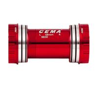 Movimento Centrale BB30 Interlock Rosso per SRAM GXP, 68/73 mm, Diametro Interno 42 mm, Cuscinetti in Ceramica