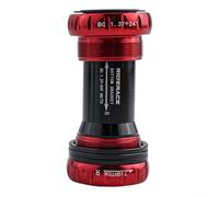 Movimento centrale BB52 68/73 mm con cuscinetti a sfera in ceramica per parti della bicicletta, telaio in lega di alluminio per una maggiore stabilità di guida (rosso)