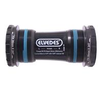 Movimento centrale Elvedes ITA 24 mm + spacer GXP Nero