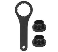 Movimento centrale filettato per bici, albero centrale leggero ad alta resistenza in lega di alluminio con chiave per mountain bike e biciclette