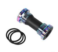 Movimento centrale per bicicletta con design filettato per Hollowtech BB92 Press Fit, struttura in lega di alluminio, doppia guarnizione in silicone e cuscinetto in acciaio per un funzionamento