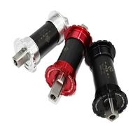 Movimento Centrale per Bicicletta di Tipo Quadrato Bike Bottom Bracket Square Taper Hollow Titanium Shaft Bearing Black Multiple Sizes(103 Black)