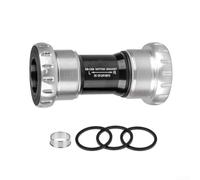 Movimento centrale per bicicletta, leggero, per corona da 24 mm, design cavo integrato per una facile installazione (argento)