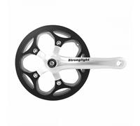 Movimento centrale Stronglight 8v. impatto argento 170mm 46dts con protezione pe