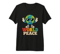 Movimento del Messaggio di gentilezza positiva della Terra della Pace Mondiale Maglietta Premium