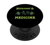 Movimento è Medicina Sport Medicina Esercizio Design PopSockets PopGrip Adesivo