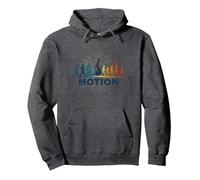 Movimento: Evoluzione del Movimento Umano Fitness Art Felpa con Cappuccio, Unisex per Adulti, Grigio Scuro, L
