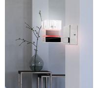 Movimento Lampada per Scale da Parete Cambia Metallo Cromato Bianco-Caldo LED