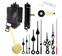 Movimento per orologio a pendolo 12888 per orologiai fai da te, include 3 set di lancette e hardware di montaggio, supporti pannelli da 4 a 8 mm e controllo dell'oscillazione del pendolo fino a 26