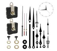 Movimento per orologio da parete, movimento al quarzo con lunghezza del gambo di 22 mm, per orologi fino a 10 mm di spessore, movimento silenzioso, preciso con lancette, movimento da incasso (2)