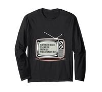 Movimento verità Parla Fuori Media Controllo Attivismo Retro Maglia a Manica