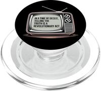 Movimento Verità Parla Fuori Media Controllo Attivismo Retro PopSockets PopGrip per MagSafe