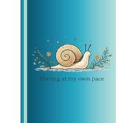Moving At My Own Pace: Lined Journal 8.5” x 11” with Blue Margin - Ideal for Students, Teachers, and Writers