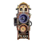 Moving Gear Orologio astronomico Magnete da frigorifero - Praga Square Repubblica Ceca Turismo Souvenir, magnete da frigorifero in legno decorativo per casa, cucina, viaggio, regalo 2026