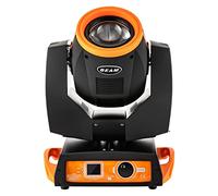 Moving Head Beam - Lampada da palcoscenico a testa mobile, illuminazione professionale per feste, doppia rotazione del prisma, per Natale, Halloween, Carnevale