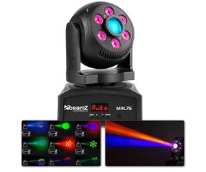 Moving head - BeamZ MHL75 hybride LED moving head met wash en spot effect - Spot met gobo's!