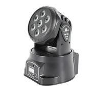 Moving Heads, faretto a effetto mini Moving Head Beam luce palcoscenico 7 LED RGBW luce da discoteca con telecomando, per matrimoni, banchetti, bar, concerti, sale da ballo, KTV, 19 x 19 x 17 cm