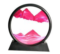 Moving Sands Art Picture 3D Dynamic Deep Sea Sand-scape 7in Rose Red
