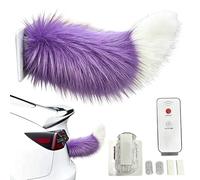 Moving Tail Cute, Remote Control Rechargeable Decor | Cute Fuzzy Moving Tail for Rv Rear Trucks Motorcycle Home Vehicles Holiday Birthday Party SUV Trip