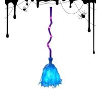 Moving Witch Broom, Halloween Costume Prop With Light Motion Effect, 35in | Automatic Moving Motion Creates Funny Halloween Effects Light Up Design Adds Festive Fun Battery Powered Prop For Parties Cos