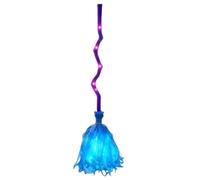 Moving Witches Broom - ABS 35 Inch Halloween Lighted Prop | Animated | Animated Witch Broom - 90cm Battery Powered Halloween Decor | Motion Light Up Prop | Spooky Costume Accessory | For Courtyard