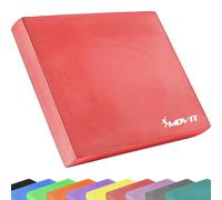 MOVIT Balance Pad Dynamic Base, 50 x 40 x 6 cm, a Scelta tra 10 Colori, Rosso