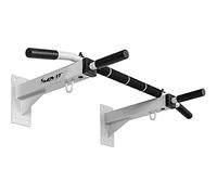 MOVIT Barra per Trazioni - a Muro, Professionale, Carico Massimo 350 kg, in Acciaio, Multifunzione, Antiscivolo, con Gancio e Viti - Sbarra per Sollevarsi, Allenamento, Fitness, Pull up Bar, Chin Up